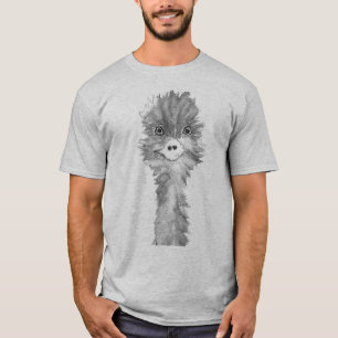 Camiseta Emu Birds Funny Humor Ostrich Emo cinza Animal