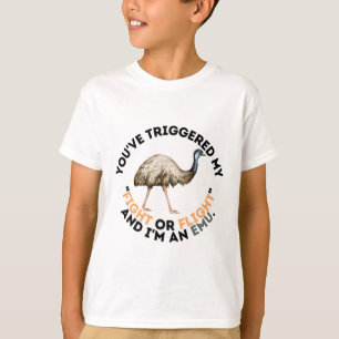 Camiseta Emu de combate ou voo