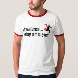 Camiseta En fuego de Ayudame… Estoy!