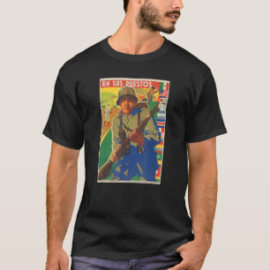 Camiseta En Sus Puestos Ww2 Propaganda Poster