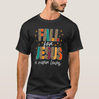 Camiseta Enamorai-vos de Jesus Ele Nunca Deixa Fé Cristã Je