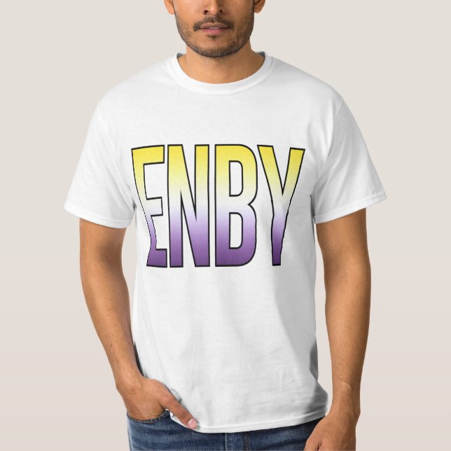 Camiseta ENBY - Não binário (Frente)