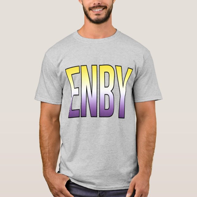 Camiseta ENBY - Não binário (Frente)
