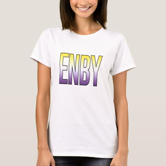 Camiseta ENBY - Não binário (Frente)