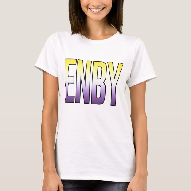 Camiseta ENBY - Não binário (Frente)