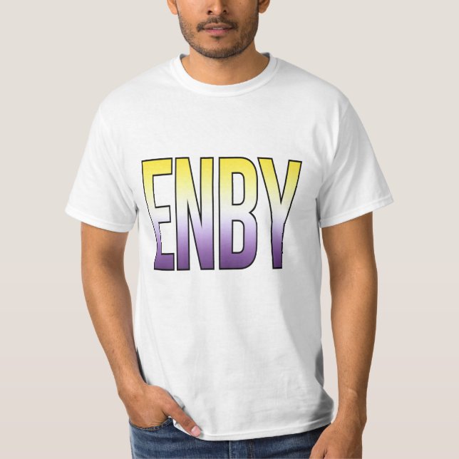 Camiseta ENBY - Não binário (Frente)