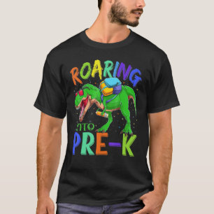 Camiseta Encaminhando Para A Mochila Pré K Dinossauro De Vo