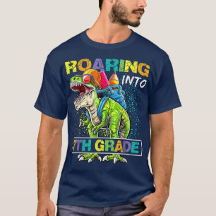 Camiseta Encaminhando Para O Dinossauro 7 T Rex De Volta Pa