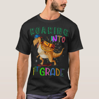 Camiseta Encaminhando para o Dinossauro de Patinação de 1ru