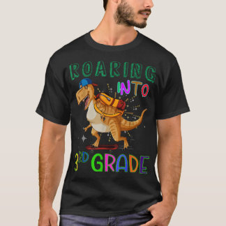 Camiseta Encaminhando para o dinossauro de patinação de 3º 