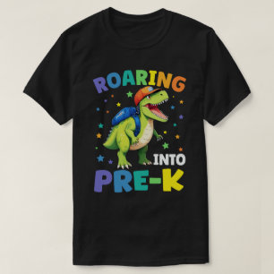 Camiseta Encaminhando Para O Dinossauro Pré-K T Rex De Volt