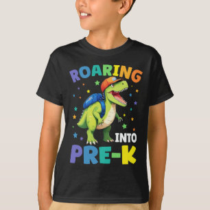 Camiseta Encaminhando Para O Dinossauro Pré-K T Rex De Volt