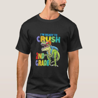 Camiseta Encaminhando Para O Dinossauro segundo T-Rex De Vo