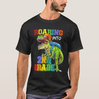 Camiseta Encaminhando Para O Dinossauro Segundo T Rex De Vo