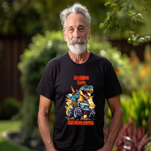 Camiseta Encaminhando Para O Jardim De Infância T Rex E Mon