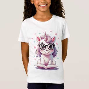 camiseta encantada com desenho de unicórnio