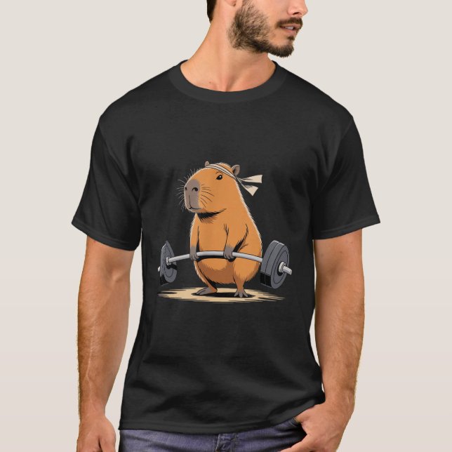 Camiseta Encantada Encantada Capybara Cute Capte Capt Gym L (Frente)