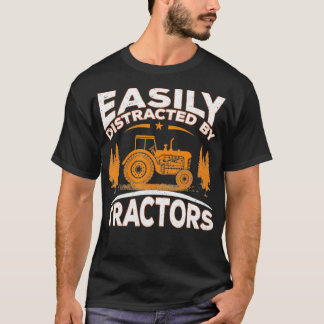 Camiseta Encantada Engraçada Quote Dedicado Facilmente Dist