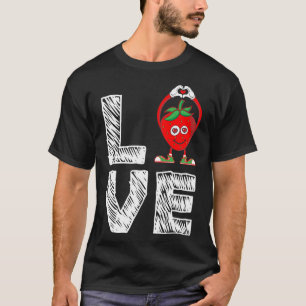 Camiseta Encantado Com Fruta De Morango - Adoro Strawb