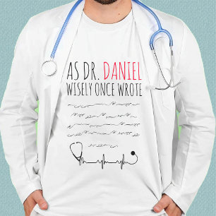 Camiseta Encantado Personalizado Doutor Engraçado Médico En