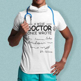 Camiseta Encantado Personalizado Doutor Engraçado Médico En