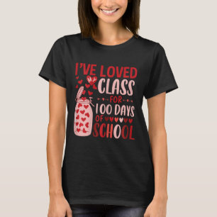 Camiseta Encantado por 100 dias de mulheres na escola T