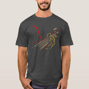 Camiseta Encantador de Violão de Bass Tocando Bass