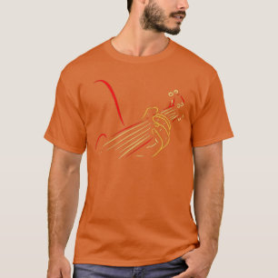 Camiseta Encantador de Violão de Bass Tocando Bass