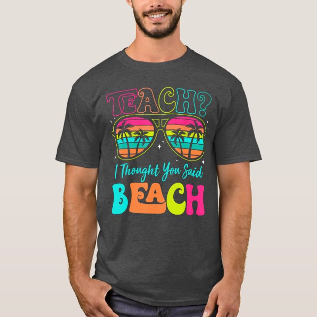 Camiseta Encantador Engraçado Ensinado De Férias De Verão Q (Frente)