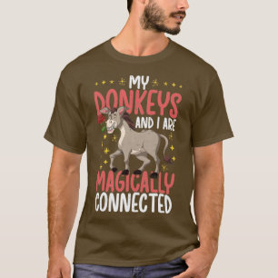 Camiseta Encantadora Engraçada Donkey Farmer Farmer Fazenda