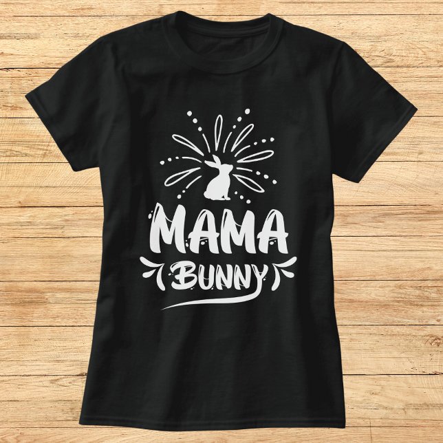 Camiseta Encantadora Mama Negra e Branca Bunny (Criador carregado)