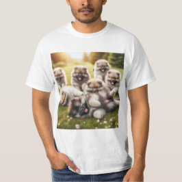 Camiseta Encantadores Cachorros Wolfspitz: Adorables y Jugu