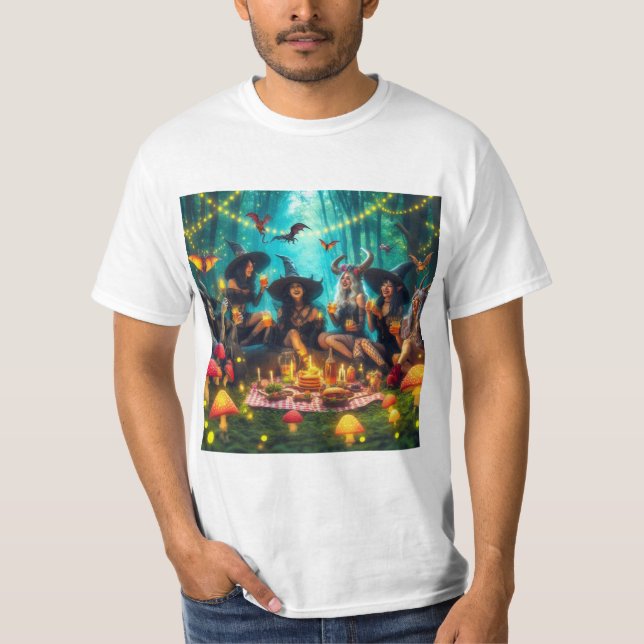 Camiseta Encantamientos Oscuros: Arte de Brujería Demoníaca (Frente)