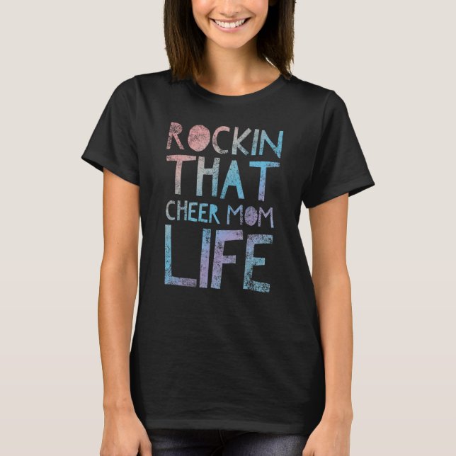Camiseta Encantando A Mãe, Mãe Cheerleader (Frente)