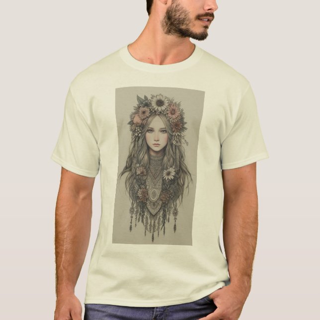 Camiseta Encantando Boho Blooms (Frente)