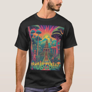 Camiseta Encantando Floresta de Macacos