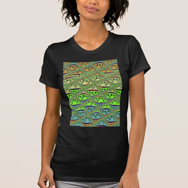Camiseta Encantando Jardim Eclético Verificado Beleza Flora (Frente)