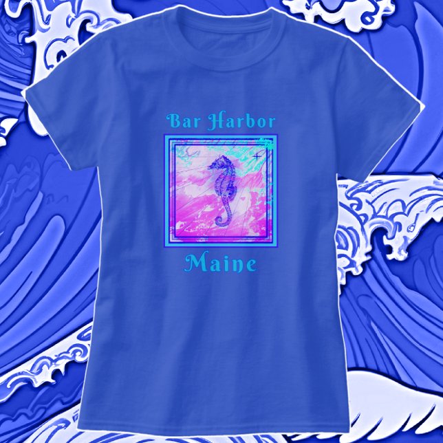 Camiseta Encantando o Bar Harbour Maine Vacation Seacavalo (Criador carregado)