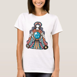 Camiseta Encantando o Feiticeiro com Design Crystal Ball