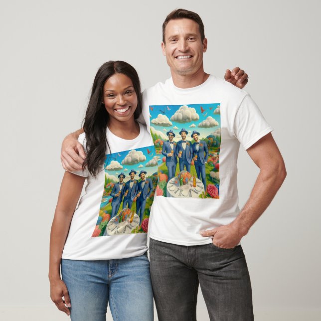Camiseta Encanto Feliz para Festa de Solteiro (Unissex)