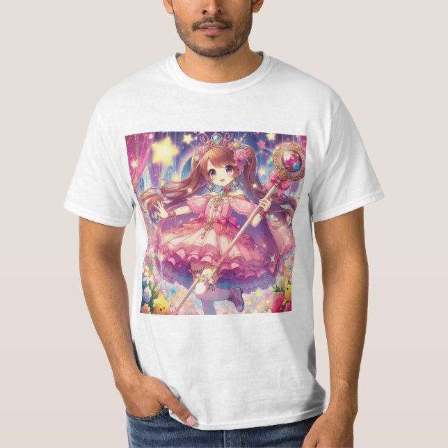 Camiseta Encanto mágico: bruja estilo anime (Frente)