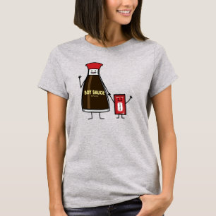 Camiseta Encapsulamento de frascos de Soy Molce com criança