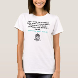 Camiseta Encapsulamento Funny Cruise Ship Bebendos
