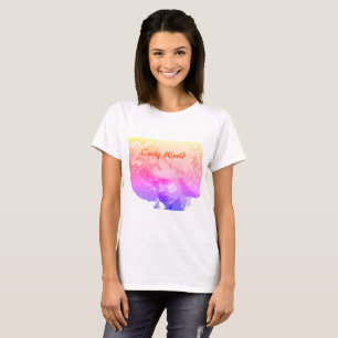 Camiseta encaracolado do mundo