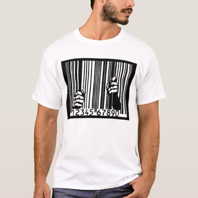 Camiseta Encarcerado pelo código de barras (Frente)