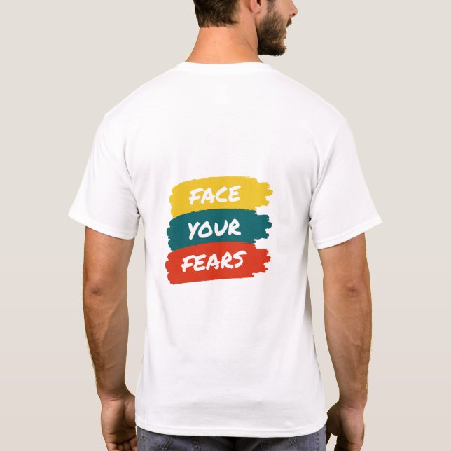 Camiseta encare seus medos (Verso)
