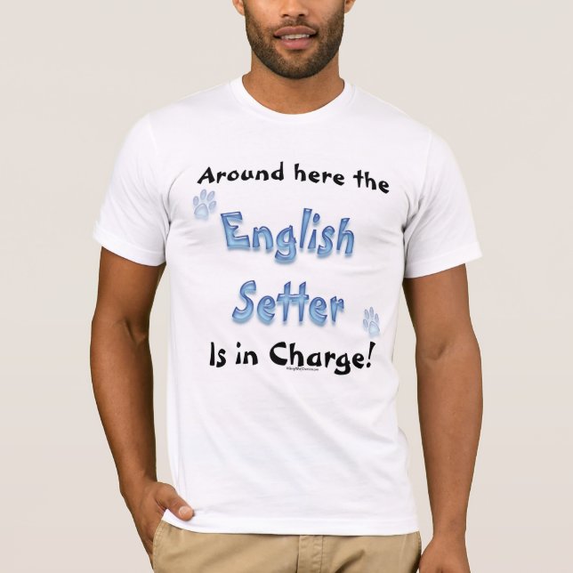 Camiseta Encargo do Setter Inglês (Frente)