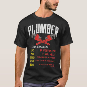 Camiseta Encargos de Pipefitter Engraçado Taxa Horária do P