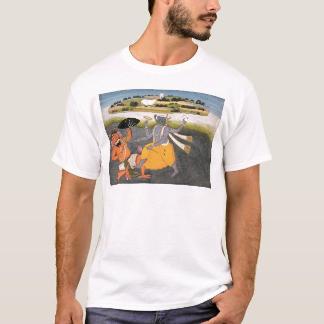 Camiseta Encarnação de Vishnu como um varrão (Frente)
