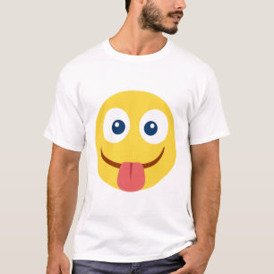 Camiseta Encerrada A Língua Emoji